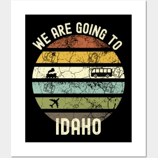 We Are Going To Idaho, Family Trip To Idaho, Road Trip to Idaho, Holiday Trip to Idaho, Family Reunion in Idaho, Holidays in Idaho, Vacation Posters and Art